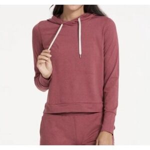 Vuori Halo Essential Hoodie Heathered Red Rosewood VW226 Womens Medium